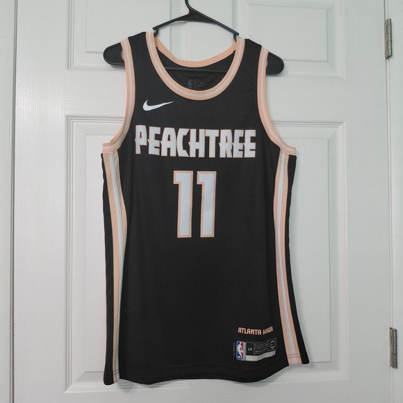 Nike Other - Atlanta Hawks Jersey Nike Mens Large Black NBA Basketball Trae Young Peach Tree